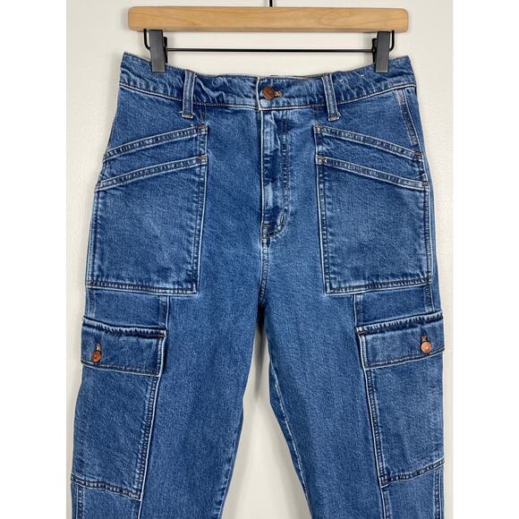 Madewell The '90s Straight Utility Jean in Densmore Wash Size 28 Tomboy Chic Y2K - Picture 8 of 16